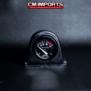 Reloj temperatura de agua negro eléctrico 52mm