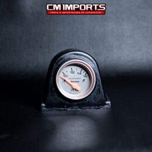 Reloj voltímetro plateado 52mm