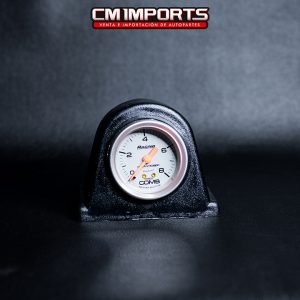 Reloj presión de combustible plateado 52mm