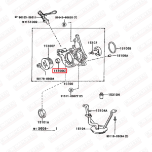 Retén interno bomba de aceite 4EFE - 5EFE - Tercel - Starlet - Glanza - OEM