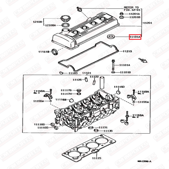 Retenes de bujías 4AFE - Corolla - OEM - Imagen 2
