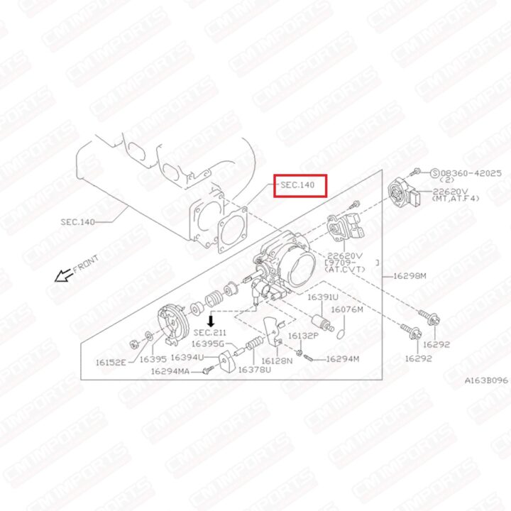 Empaquetadura throttle SR20 - OEM - Imagen 3