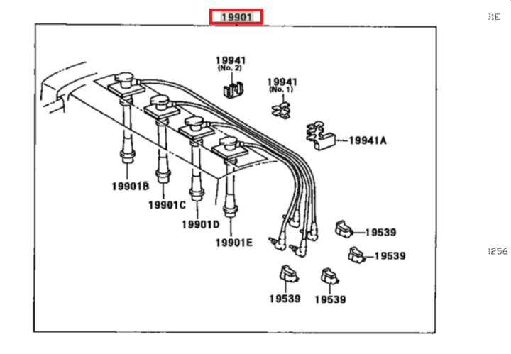 Cables de bujías 4AFE - Corolla – Seiwa - Imagen 2