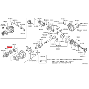 Reten diferencial 350Z – Lado Cardan – OEM